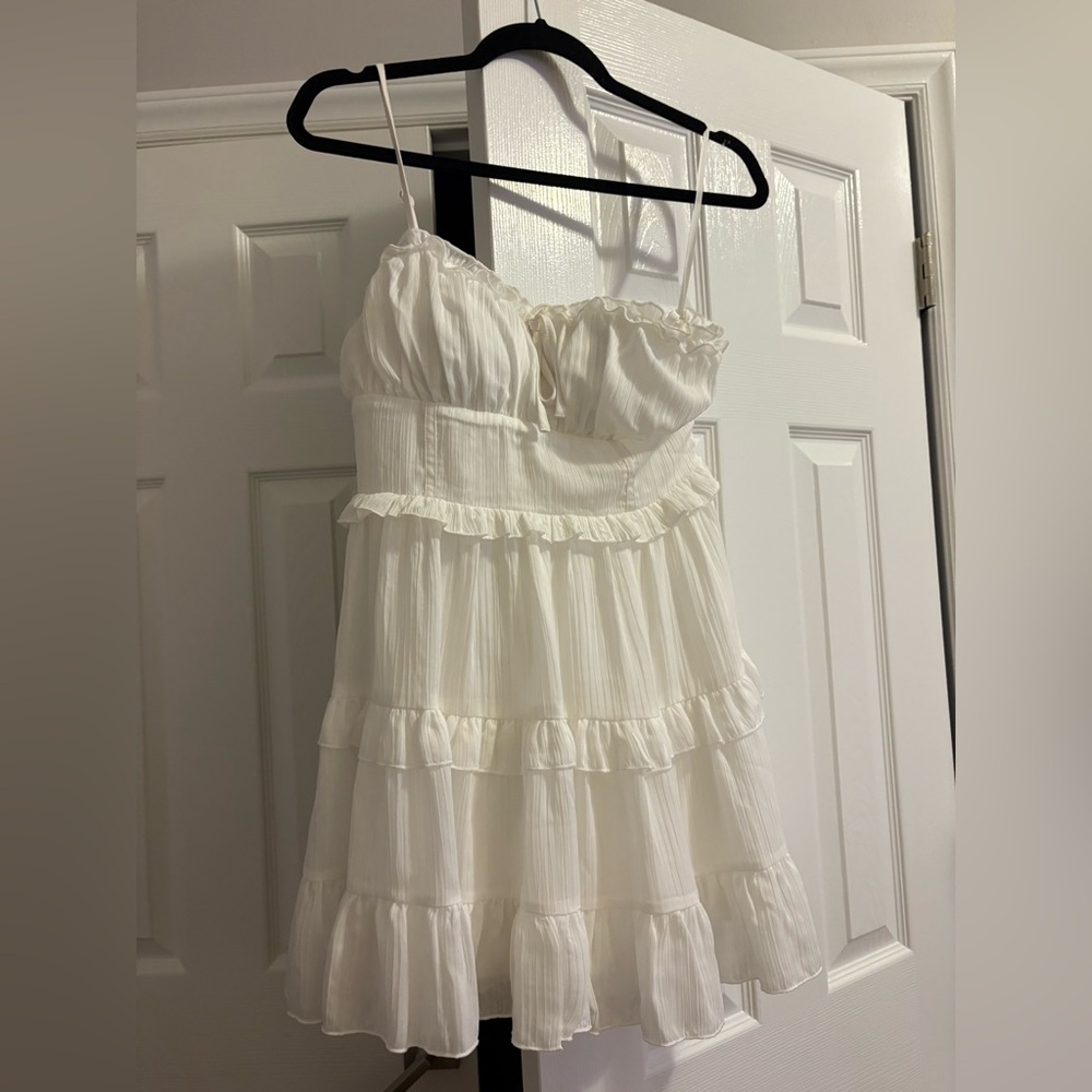 White Wild Fable Babydoll Dress